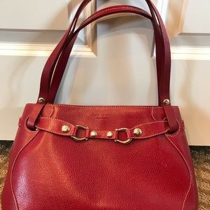 Red Kate Spade purse w/handles